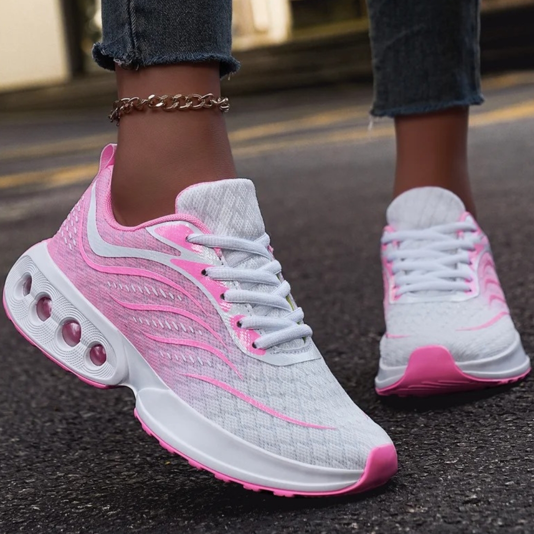 Baskets Orthopédiques Légères Et Respirantes - Chaussures En Maille Avec Semelle A Coussin Dair