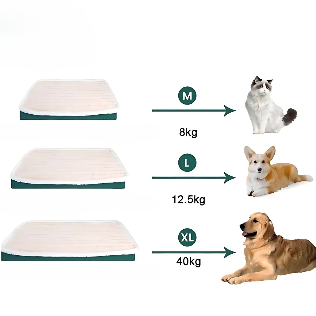 Lit orthopédique rectangulaire pour chien à mémoire de forme – Image 5
