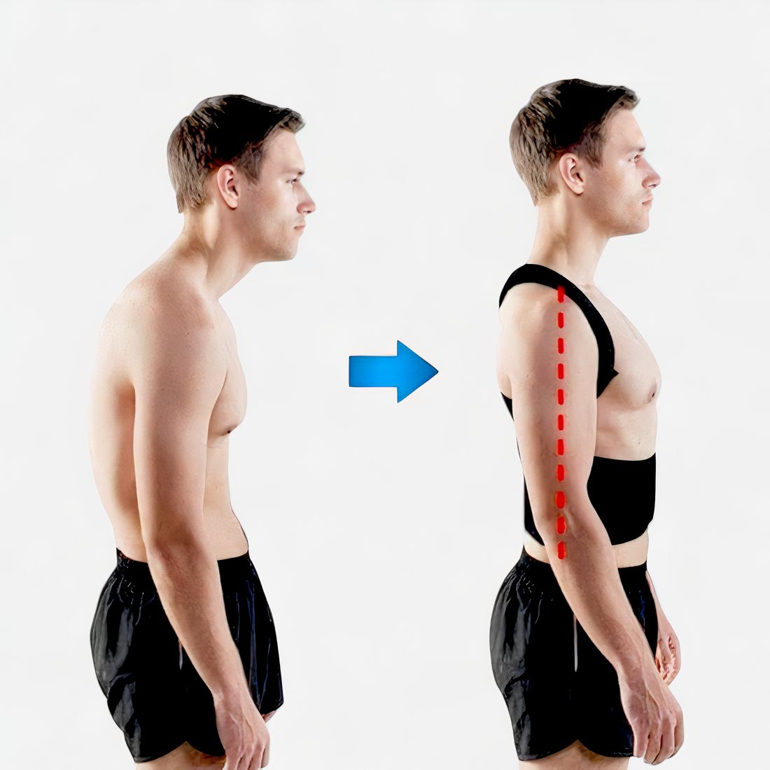 Corset orthopédique support dorsal intégré en maille aérée – Image 6