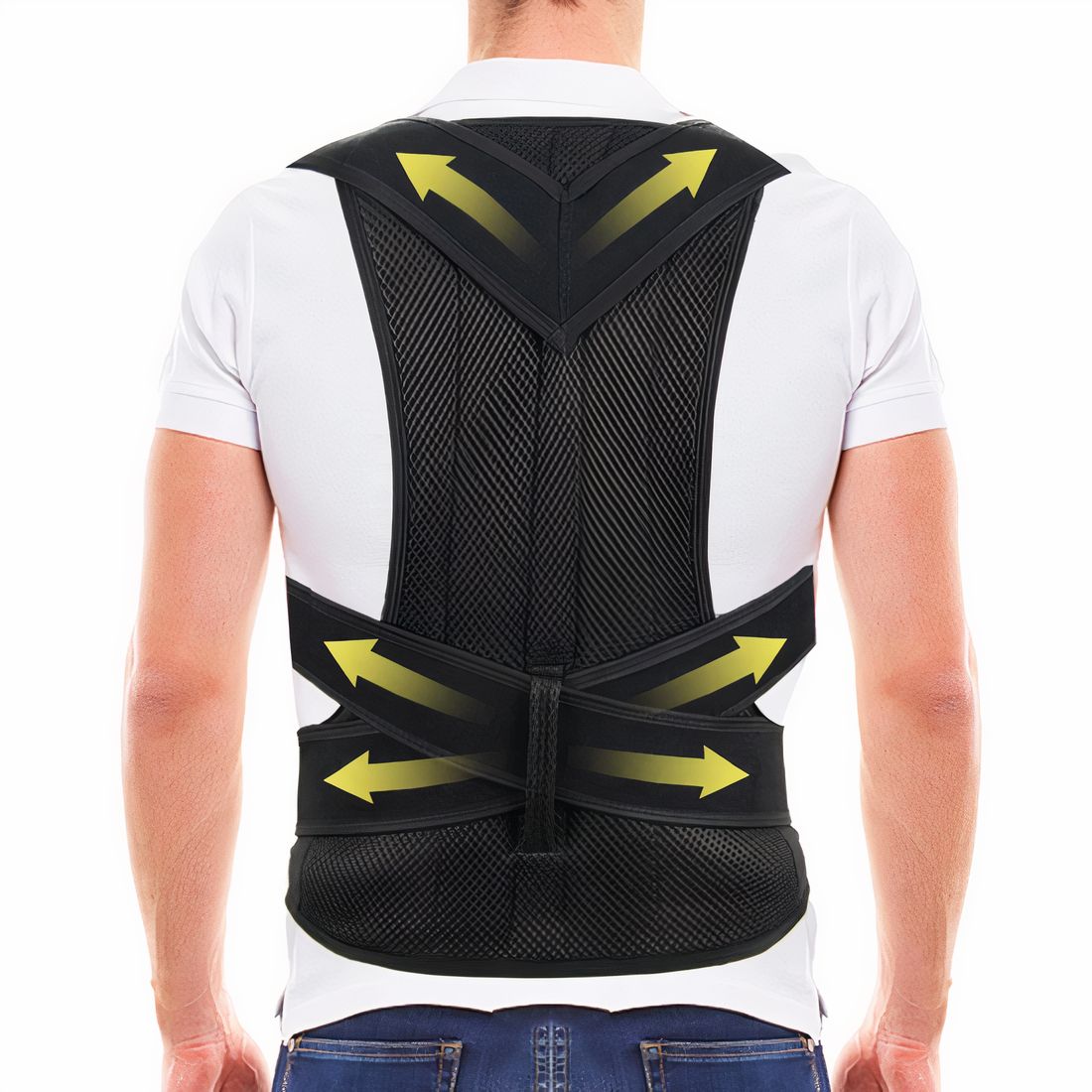 Corset orthopédique support dorsal intégré en maille aérée – Image 4
