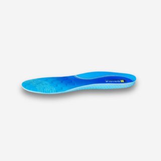 Semelle orthopédique bleue alvéolée en gel souple