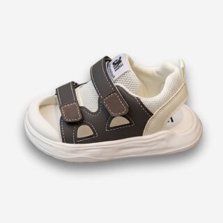 Chaussures orthopédiques enfant type sandales avec protection des orteils et double scratch
