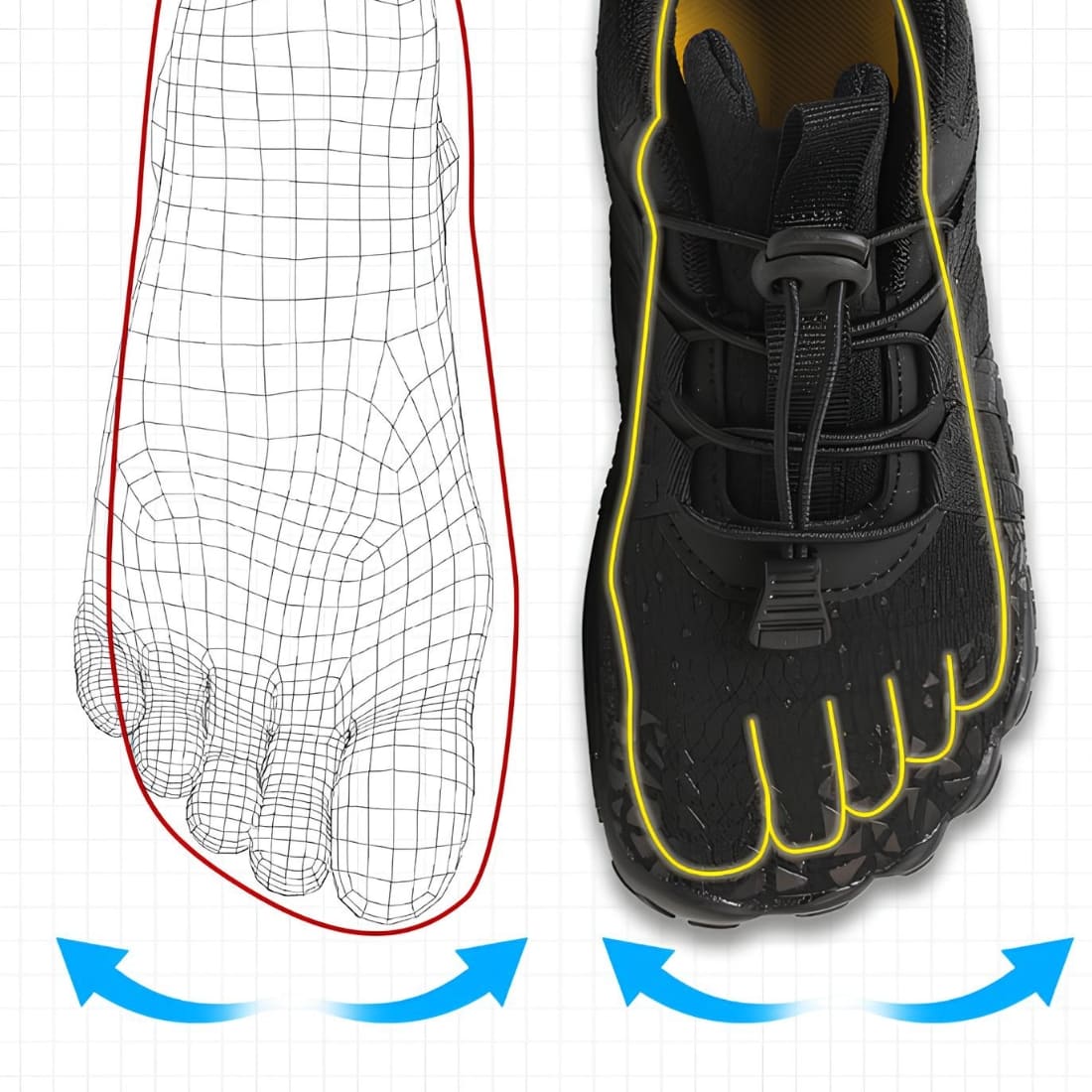 Chaussures orthopédiques et ergonomiques pour enfant avec lacets pratiques et semelle antidérapante – Image 8