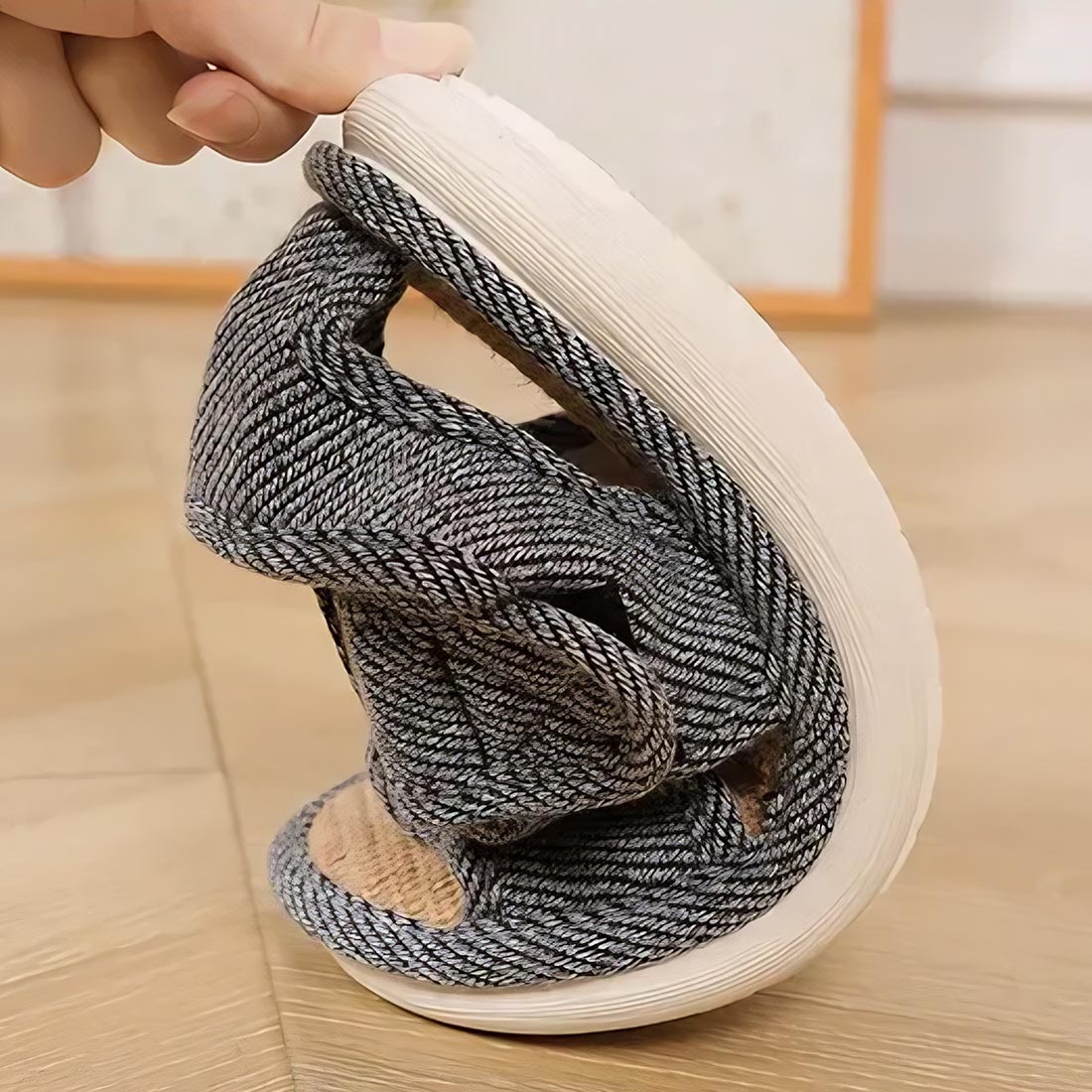 Chaussons orthopédiques homme ajourés en lin pour pieds enflés – Image 8